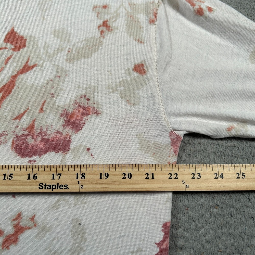Free People Shirt Top Womens Small White Floral Oversized Semi Sheer We The Free - Picture 5 of 8